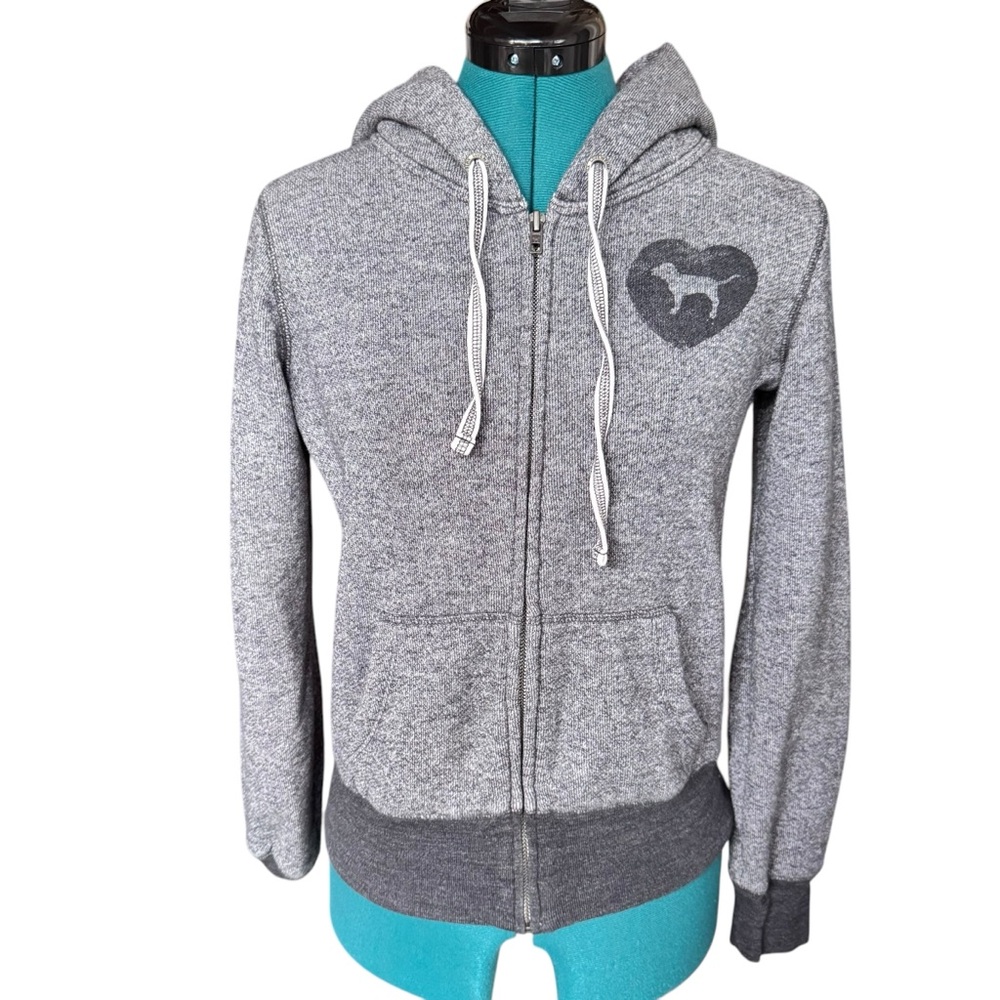 Victoria's Secret Gray Zip-Up Hoodie
